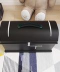 Leather Suitcase Luggage Pull Handles 2 Piece Set For Cabinets Dressers Drawers And Doors With Screws Black Brown Finish