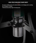 Close-up of Heavy Duty 5 Ton Hydraulic Gear Puller Set showing one-piece molded pump body for leak-free operation.