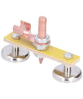 Heavy Duty Magnetic Welding Support With Copper Clip Ground Clamp 300A Double Magnet Head For Metal Surface Screw Fixed for mechanics.