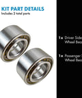 Front Wheel Hub Bearing Pair For Chevy Nissan Toyota Lexus Driver And Passenger Sides Included Reference 40210 WD200