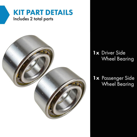 Front Wheel Hub Bearing Pair For Chevy Nissan Toyota Lexus Driver And Passenger Sides Included Reference 40210 WD200