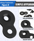 20 Piece Heavy Duty Figure Eight Table Top Fasteners thick iron desktop connectors with smooth surface for easy installation.