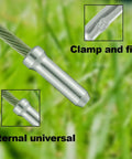 Alloy Cable End Caps 100Pcs Silver For Road And Mountain Bike Cables with close-up of internal structure and clamp detail