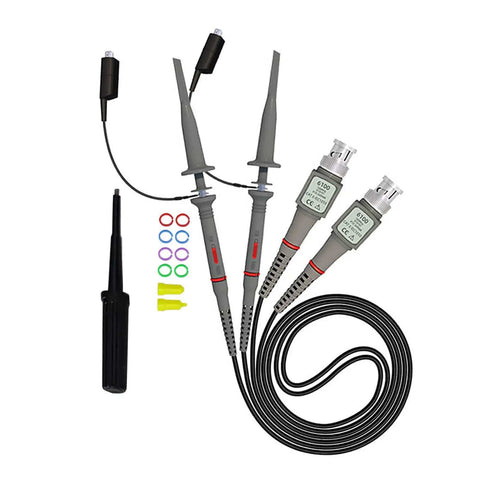 Pro Grade Oscilloscope Probe Gear With Clip Probes 100MHz Switchable Bandwidth 10 To 1 And 1 To 1 Accessory Set 6 Piece Test Lead Kit