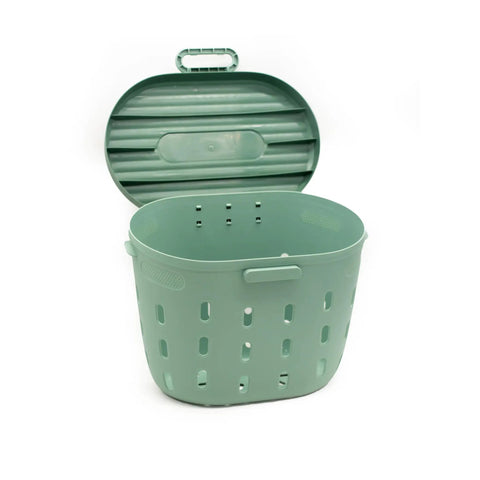 In Ground Worm Composter Twin Pack For Outdoor Gardens 7 Gallon BPA Free Sage Green Compost Bin System For Raised Beds