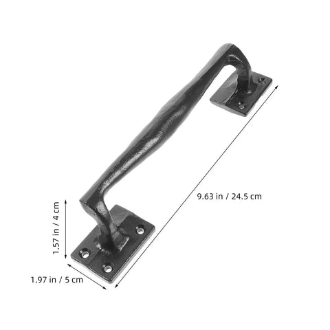 Cast Iron Gate Pull Handles 2 Pack Vintage Door Grip Heavy Duty Outdoor Fence Hardware For Barns Sheds And Backyards Direct From The Farm Straight Up Badass Grip Built Tough For All Weather Years Ahead