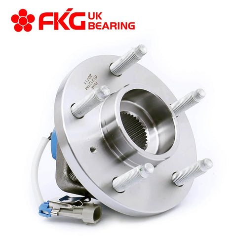Front Wheel Hub Bearing Assembly 513121 with Nut ABS 5-Lug Single Unit for Chevy Impala 2000-2013 and Buick Allure