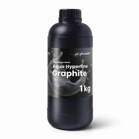 Top Shelf Graphite 3D Printing Resin Designed For 9K And 12K Ultra High Resolution Printers 405 Nm Uv Curing Photopolymer With Minimal Shrinkage Super Crisp Details And Butter Smooth Surface Finish In One Kilogram Pack