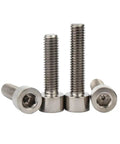 Kickass M3 Hex Socket Head Machine Screws And Round Head Titanium Bolts For Gritty Metalworking showing hex socket and round head designs.