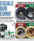 Descaling Kit For Pod Coffee Makers, Two Bottles Of Descaler Solution, Removes Limescale For Hotter Coffee, Extends Your Coffee Maker Life