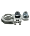 Heavy Duty Positive Battery Terminal End Connector For Hyundai Kia Lexus 919803X010 with silver metal finish.