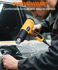 1600W Heat Gun With Dual Temp Settings For Delicate Crafts And Heavy Duty Jobs used for car shrink wrap application