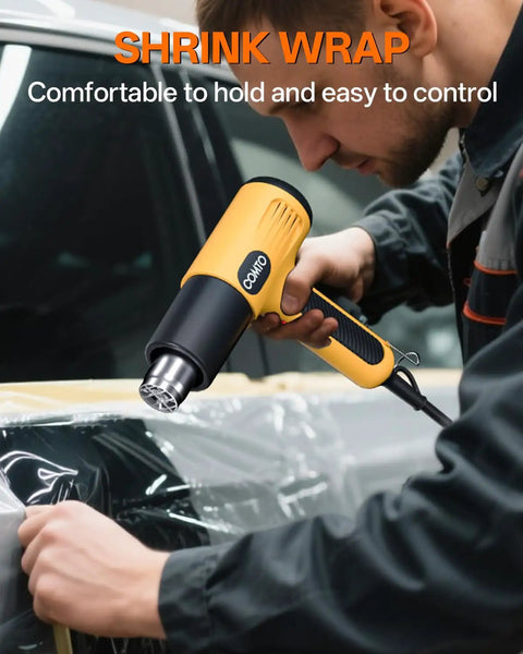 1600W Heat Gun With Dual Temp Settings For Delicate Crafts And Heavy Duty Jobs used for car shrink wrap application