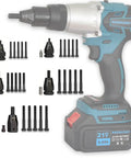 Straight Fire Top Tier Self Locking Rivet Nut Gun Replacement Mandrel Heads M4 M5 M6 M8 M10 with cordless driver.