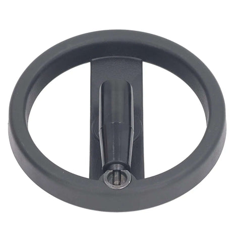 Plastic Lathe Hand Wheel 160 Mm With Revolving Handle 16 Mm Mounting Hole Round Design For Milling Machine