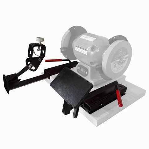Heavy Duty Woodturning And Carving Tool Sharpening Jig For 6 Inch To 8 Inch Bench Grinders, metal, precise sharpening setup.