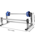 Manual Stretch Film Dispenser Stand For Shipping Supplies Hand Operated Wrap Film Holder With Metal And Plastic Construction Lightweight Yet Sturdy For Easy Desktop Wrapping And Efficient Warehouse Or Home Packing, 46cm x 20.5cm