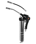 Air Grease Gun For Automotive, Workshop, And Marine Use With 4500 To 6000 PSI At The Tip, Nine Inch Flex Tube Or Five Point Five Inch Ridged Tube