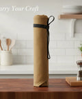 Canvas Knife Roll With Handle Portable Chef Tool Organizer For Travel Camping And Picnics Durable Knife Case for kitchen gear