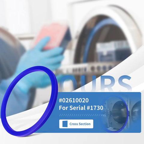 Door Gasket Replacement For 1730 Series Steam Sterilizer 02610020 Seal Gasket, purple silicone cross section