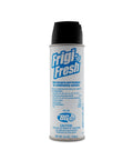 Frigi-Fresh Car AC Odor Eliminator Spray 5.5 oz can front view, for freshening vehicle's air conditioning system.