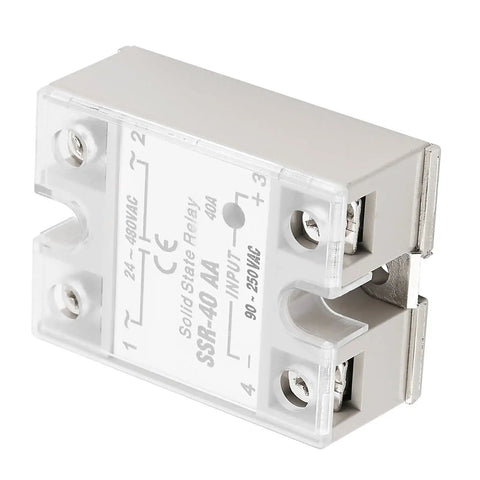 Solid State Relay Module For Industrial Control Panels And HVAC With Pro Grade Zero Cross AC To AC Switching Technology 40A 90 250 VAC Input And 24 480 VAC Output For Smooth Motor And Heater Switching