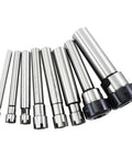Precision Heavy Duty CNC Collet Chuck Lengthening Tool Holder For Milling Machines And Lathes shown in various lengths, made of high-strength alloy.