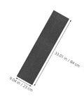Two Pack Black PVC Grip Tape Sheets For Skateboard And Scooter Decks Weatherproof No Slip Traction Tape, 33.01x9.04 inches