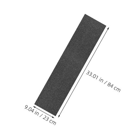 Two Pack Black PVC Grip Tape Sheets For Skateboard And Scooter Decks Weatherproof No Slip Traction Tape, 33.01x9.04 inches