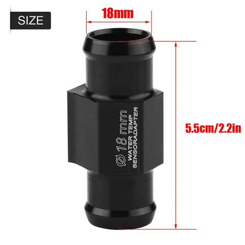 Upgrade Your Ride With This Premium Motorcycle Water Temperature Sensor Adapter in 18Mm size, 5.5cm long, CNC aluminum construction.