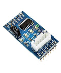 Blue ULN2003 driver board for 28BYJ-48 geared stepper motor, 5V DC, Arduino-compatible with white 5-pin header.
