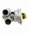 Aluminum Water Pump With Belt For 2.0T TSI Cars Like Audi A3 A4 TT Jetta Golf GTI Tiguan Eos Beetle CC Temperature Sensor Included Direct Belt Drive Replacement