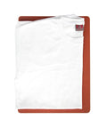 12x15 Inch Heavy Duty Silicone Heat Press Pad Replacement with white T-shirt on top, non toxic odorless pad with flat surface.