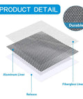 Heavy Duty Drywall Patch Kit 20 Pack showing aluminum wall patches with fiber mesh and galvanized plate layers