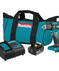 18V LXT Brushless Cordless Half Inch Drill Driver Kit With 3.0Ah Battery, Variable Speed, and storage bag