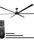 120 Inch HVLS Industrial Ceiling Fan With Remote For Warehouse Gym Barn Shop Garage Cranks Out 28,000 CFM With PMSM Motor Six Speeds