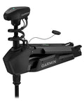 Smooth Sailin Killer 57 Inch Shaft Trolling Motor With Plug And Play Gt56Uhd Tr Sonar And Multiband Positioning For Anchor Lock Wheel Hold And Wireless Chartplotter Sync Black close-up showing motor unit and control features.