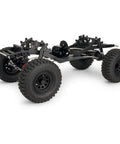 Side view of Beefy Carbon Fiber LCG Chassis Kit With 3mm Rails 8mm Delrin Skid Plate And CMS Servo Panhard Mount for 1/10 RC crawlers.
