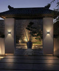Modern LED Outdoor Wall Light IP65 Waterproof With Backing Plate 8W 86-265V AC Warm White 3000K garden entry lighting