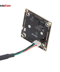 Rear view of 8MP IMX179 USB Camera Module with 115 degree wide angle M12 lens, LightBurn compatible, built-in mic, UVC support.