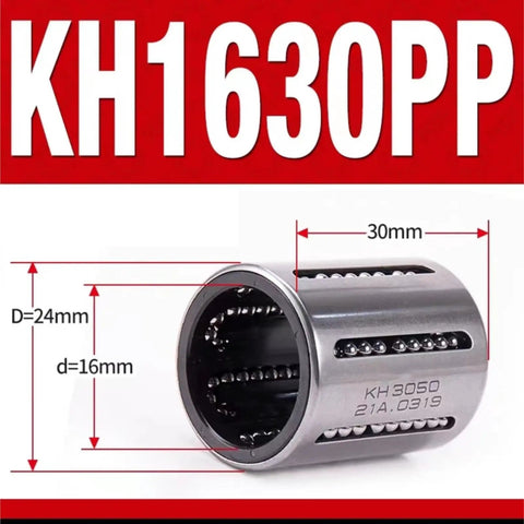 P5 KIF Stamped Linear Bearing KH PP Series For Smooth Motion And Pro Grade High Precision Linear Guidance For CNC Machines And Automation, Low Friction Durable Material, Quick Easy Installation, Reduced Wear, Long Lasting Performance. KH3050PP 16x24x30mm stamped linear bearing