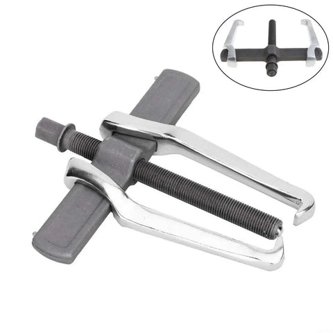 Heavy Duty Adjustable Two Jaw Bearing Puller Kit Ensures Solid Grip For Auto Repair On Metal Gears No Slipping Fixing Stuck Bearings Under Hood Fast Saving Time And Cash Great For Hard Rusty Parts Keep Your Ride Running Best Choice For Home And Pros. steel two-jaw puller with threaded screw