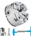 Four Jaw Lathe Chuck Three Point Seven Five Inch Diameter Self Centering Tool For Lathe And Milling Machines, components included