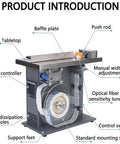 Semi-Automatic Desktop Labeling Machine With Touch Screen Control Precision Microcomputer System features baffle plate and manual width adjustment.
