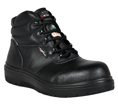 All Day Comfort Asphalt Safety Boots With Breathable Leather Upper And Weatherproof Construction EH PR Rated Heat Defender