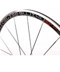 Close-up of 700C Road Bike Wheelset With 30mm Aluminum Rim Carbon Fiber Tube Hub Sealed Bearings Quick Release V Brakes