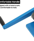Hand crank of Heavy Duty Sheet Metal Bead Roller With 18 Inch Throat Depth And Included 4 6 7.5 mm Round Bead Dies Plus 1.5 3 6 mm Step Dies