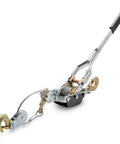 Beefy Five Ton Come Along Winch With Ten Foot Cable Dual Gear Hand Winch Heavy Duty Puller For Auto Work and Tough Recovery Tasks