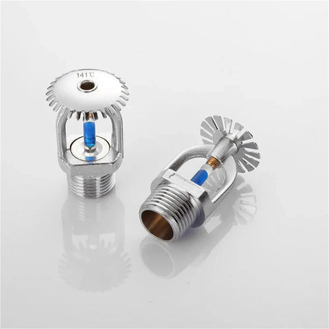 Heavy Duty Fire Sprinkler Heads 5 Pack High Temp 141 Degree Dn15 Half Inch Thread Upright Spray Nozzle close-up view
