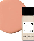 Go To Multi Surface Touch Up Paint Kit With 12 Neutral Tones In Matte And Satin Finishes White Beige Gray And Black For Furniture Walls Cabinets Trim And Doors Indoor And Outdoor Repairs, beige touch up bottle with peach swatch